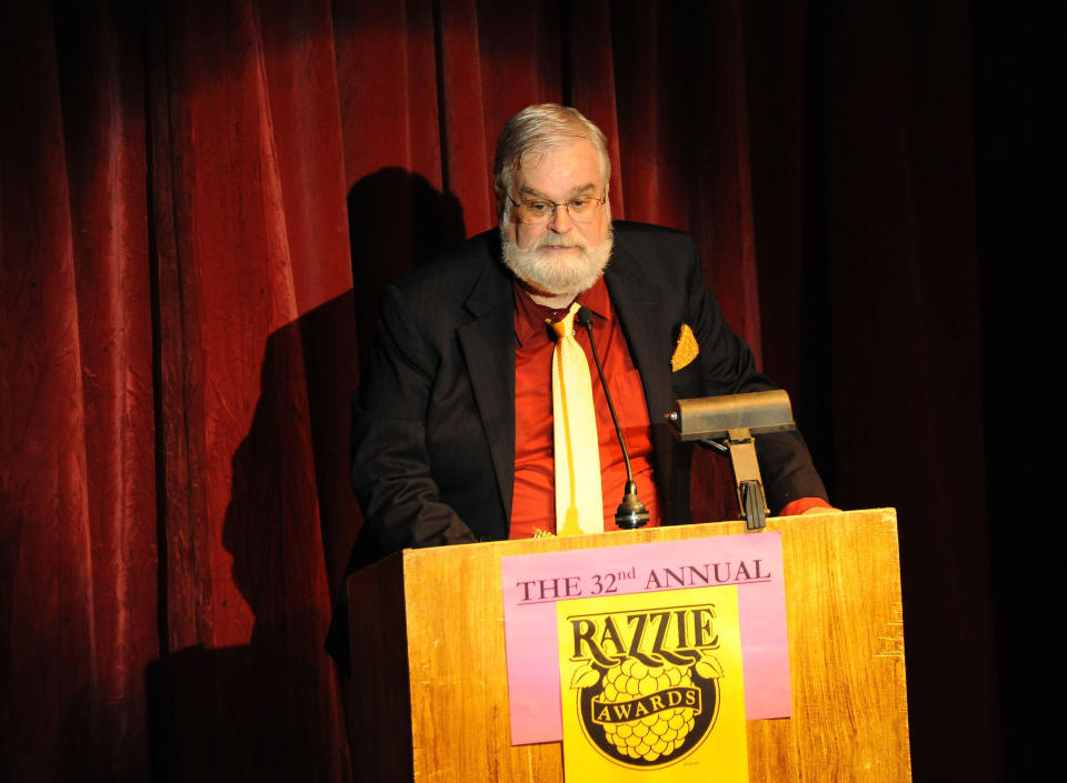 John Wilson presents at the 2012 Razzie Awards.