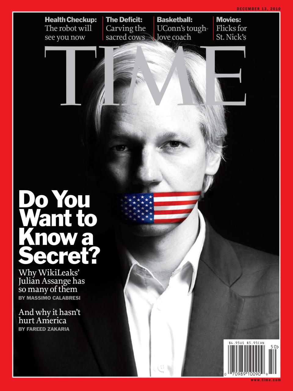 TIME's December 13, 2010 cover | Photograph by Kate Peters for TIME. Photo-Illustration by D.W. Pine