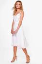 <p>Dress, $52, <a rel="nofollow noopener" href="http://us.boohoo.com/boutique-lo-crochet-chiffon-skater-midi-dress/DZZ64513.html?color=133" target="_blank" data-ylk="slk:boohoo.com;elm:context_link;itc:0;sec:content-canvas" class="link ">boohoo.com</a> </p>