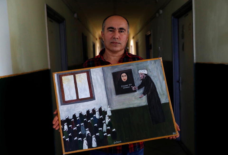 Afghan refugee Murad Sharifi poses for a picture in Budapest, Hungary, September 27, 2021. Picture taken September 27, 2021. REUTERS/Bernadett Szabo