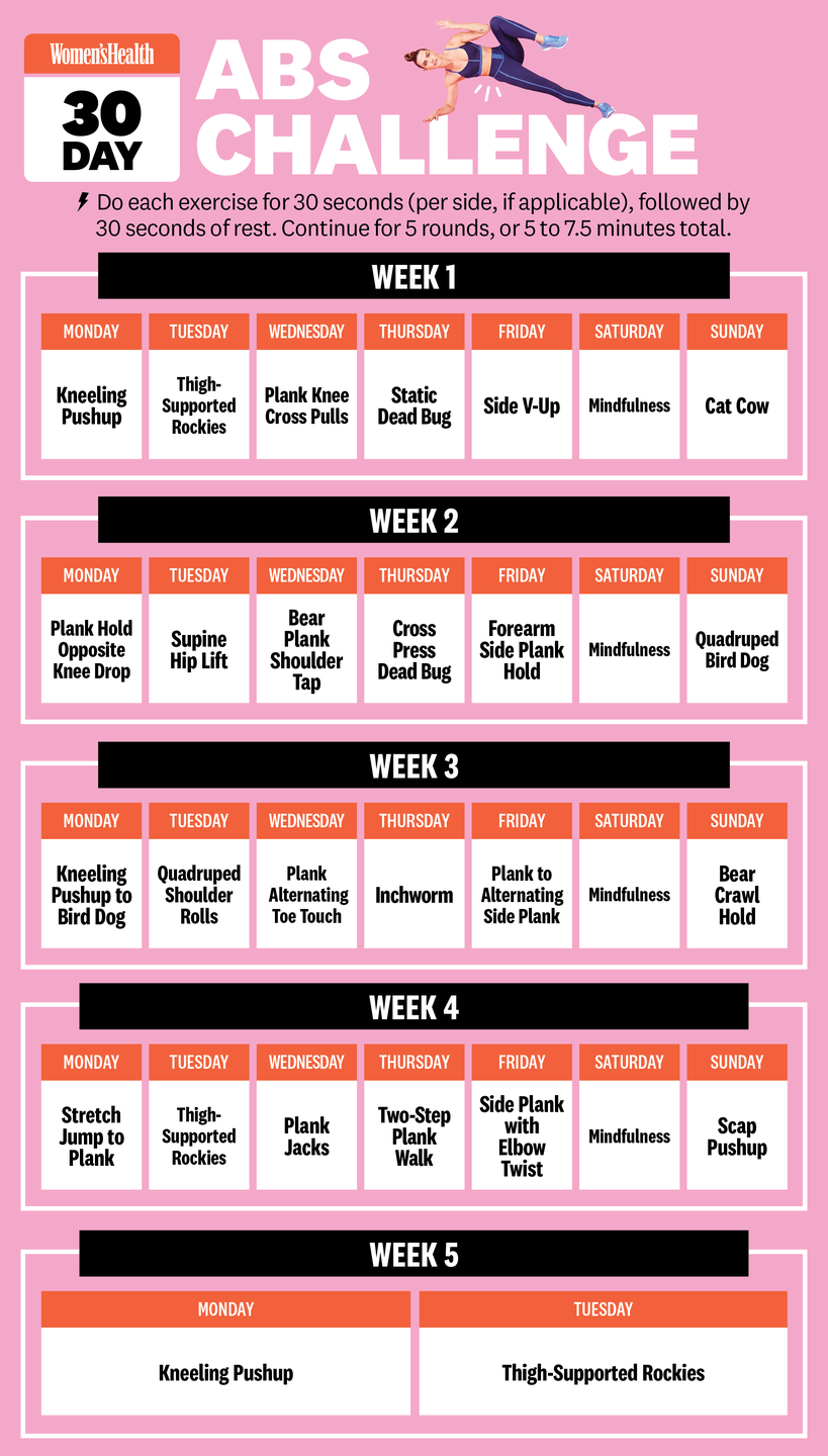 30 day abs challenge