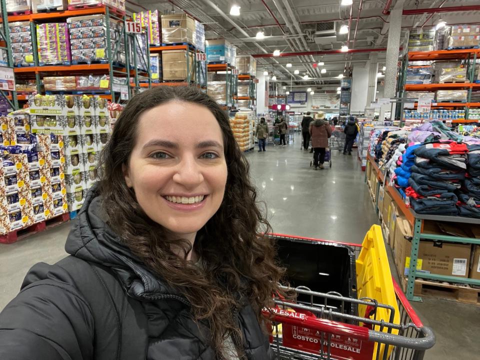 Talia Lakritz at Costco in New York City.