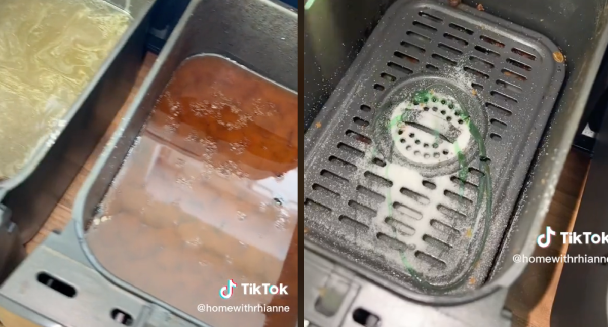 Viral TikTok for air fryer cleaning trick works, but it's not magic