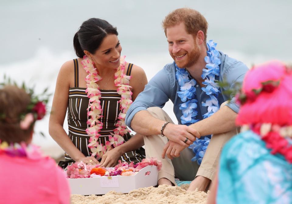 Prince Harry and Meghan Markle on their official tour (Getty Images)