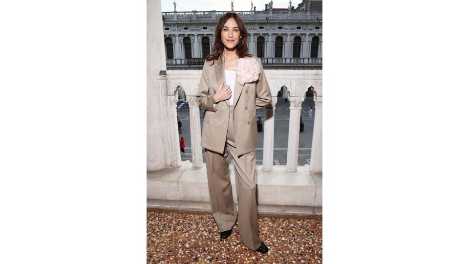 Looking exceptionally dapper at the the Max Mara Resort show at Piazza San Marco, Venice, Italy. 