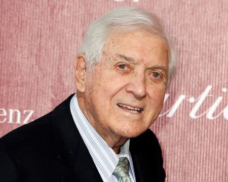 FILE PHOTO - Former game show host Monty Hall arrives at the 2014 Palm Springs International Film Festival Awards Gala in Palm Springs, California January 4, 2014. REUTERS/Fred Prouser/File Photo