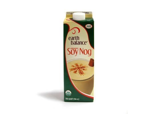 <strong>80 calories, 1.5 grams of fat</strong><br> <b>Comments:</b> "Soy!" "Sham!" "How did they go so wrong? If I didn't know this was supposed to be eggnog I would have no idea what I was drinking." "Is this banana skim milk?" "Awful." <b><a href="http://www.earthbalancenatural.com/product/original-soymilk/" target="_blank">earthbalancenatural.com</a></b>