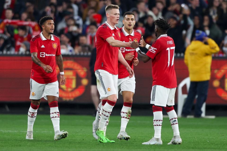 Manchester United came from behind to win in Melbourne (AP Photo/Asanka Brendon Ratnayake) (AP)