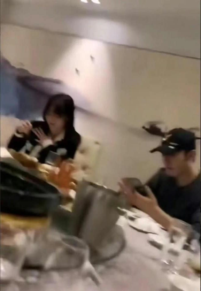 Ye Ke denied she is the girl seen with Huang in a recent dinner video