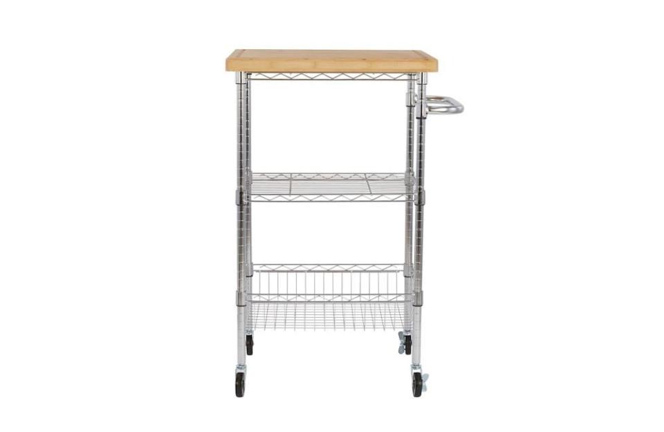 The Best Gifts You Can Pick Up at Lowes Option Style Selections Rolling Kitchen Cart