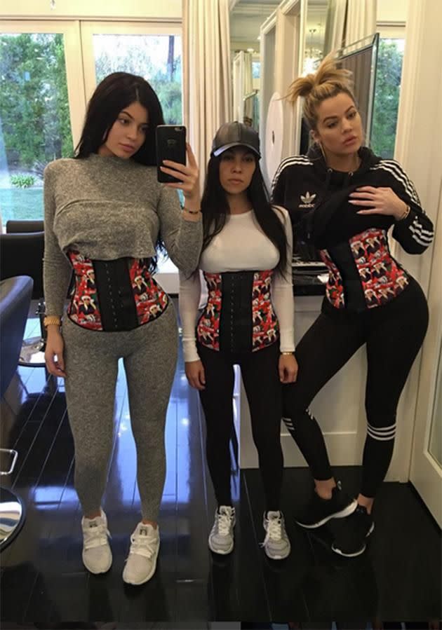 The Kardashian ladies are big fans of the waist trainers.