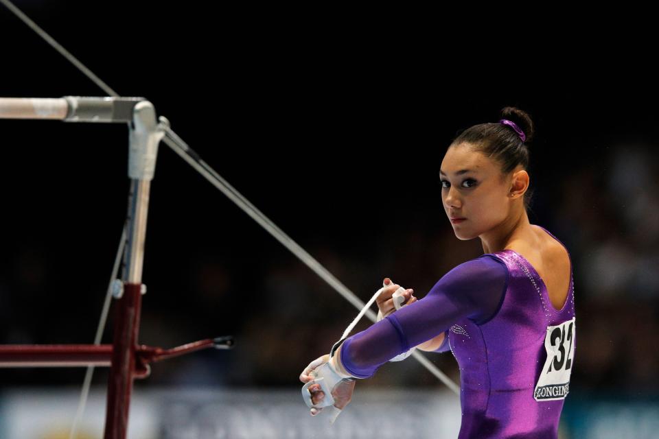 <p>Ross competed in the 2013 world championship where she took all-around silver. She also took part in the 2014 world championships. (Getty) </p>