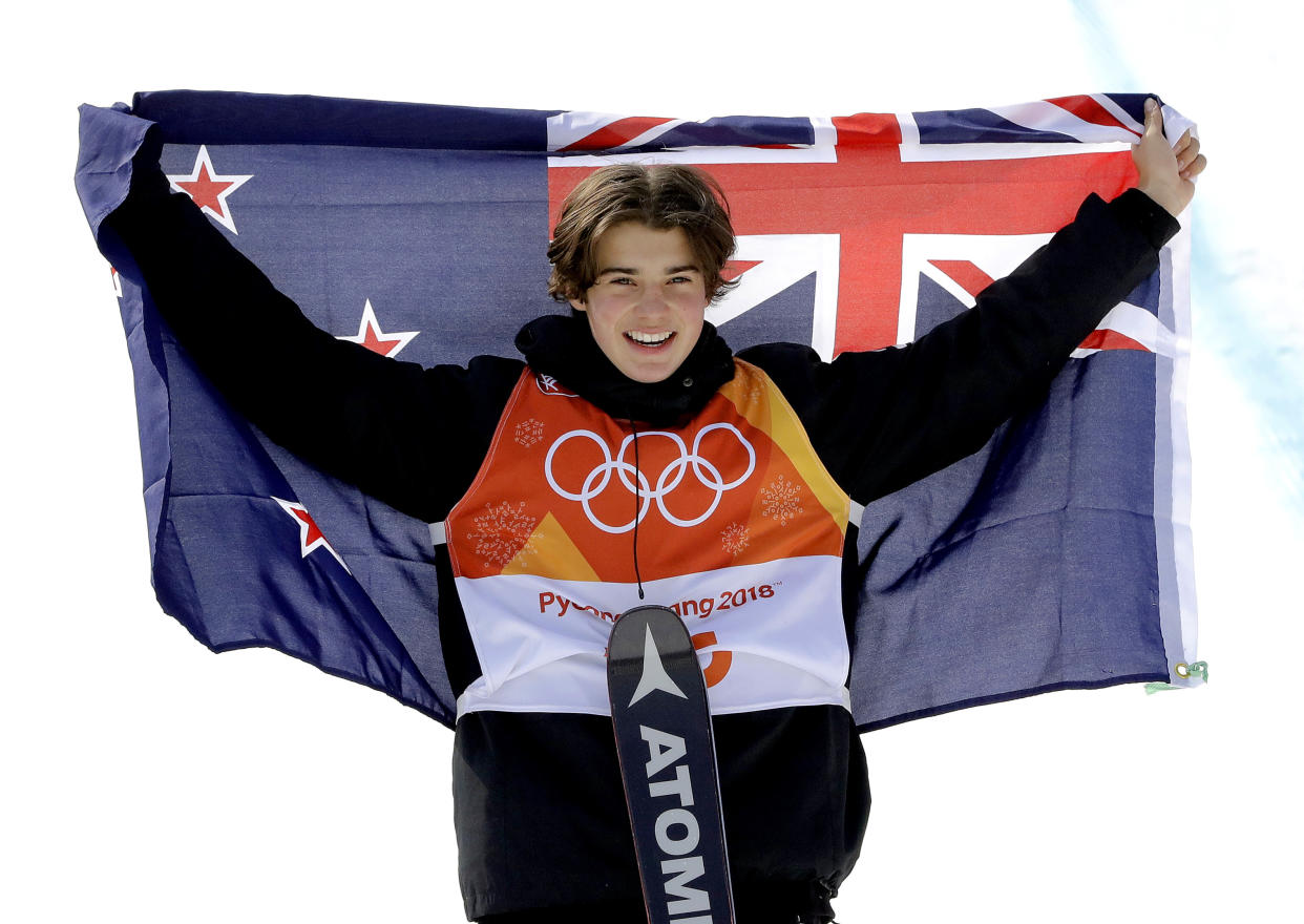 The future is bright for Nico Porteous (above) and Zoi Sadowski-Synnott. (AP Photo/Lee Jin-man)