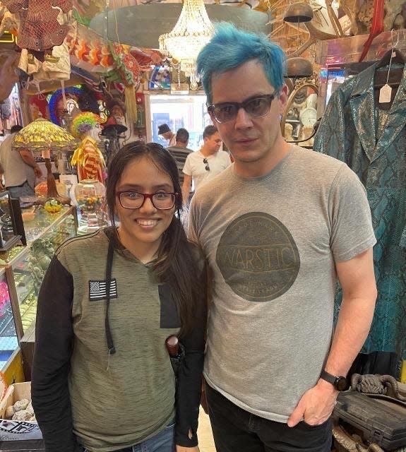 Jack White was at Dave's A Pawn Shop, a cramped store filled with some seriously odd finds at 216 El Paso St.