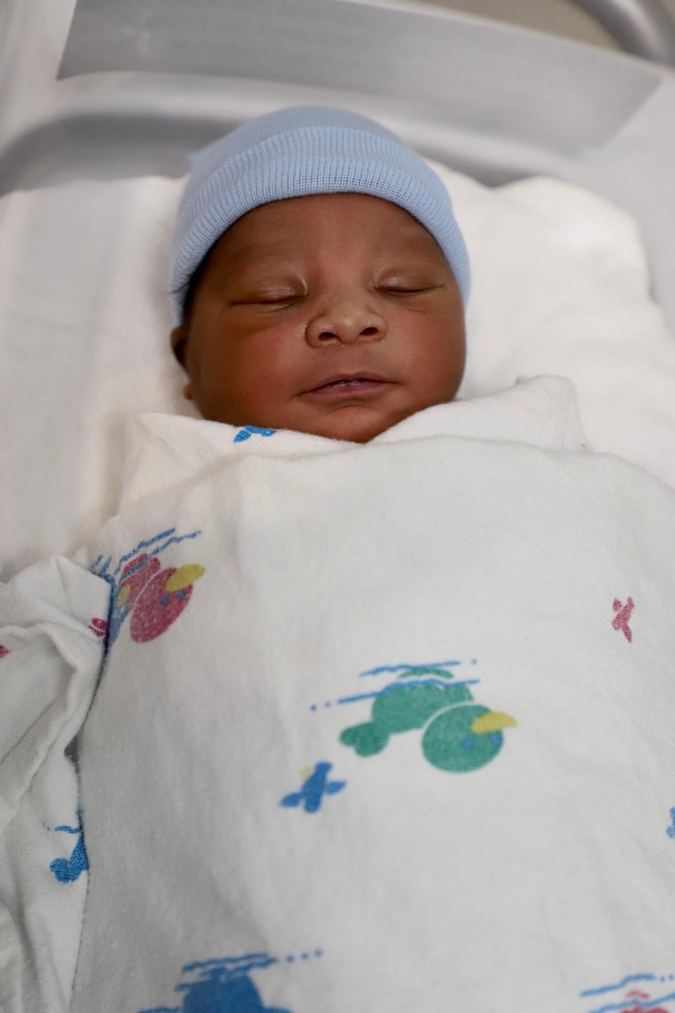 Northwest Texas Healthcare System celebrates the first baby of the New Year born at its facility with the birth of baby boy, Kareem Brown, born Jan. 1 at 7:23 a.m.