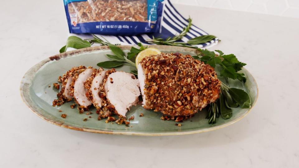 Rosemary, Sage, and Pecan-Crusted Turkey Breast