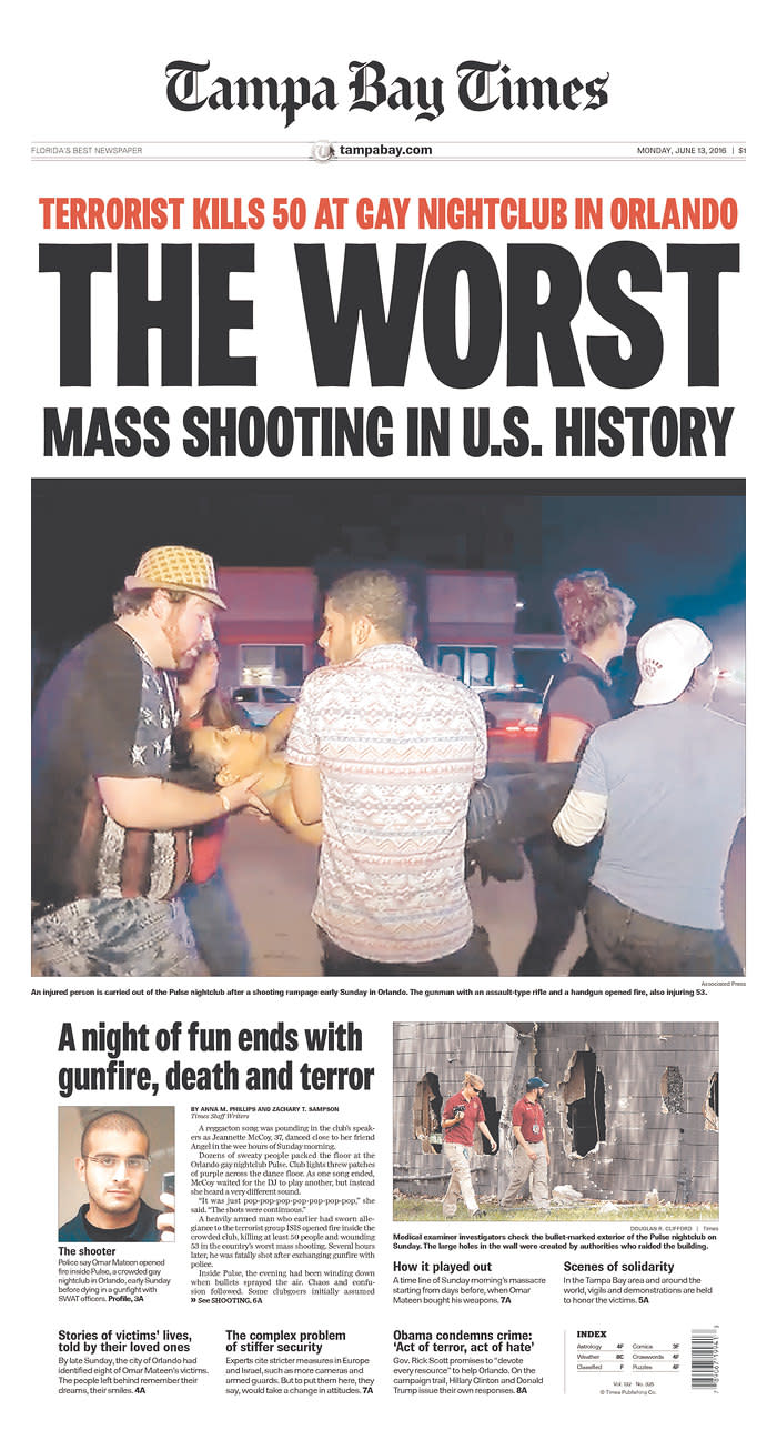 <p>Tampa Bay Times<br> Published in St. Petersburg, Fla. USA. (newseum.org) </p>