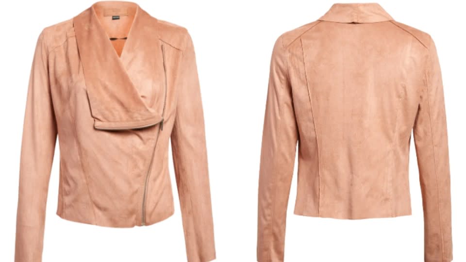 BLANKNYC Drape Front Faux Suede Jacket - Nordstrom, $47 (originally $78)