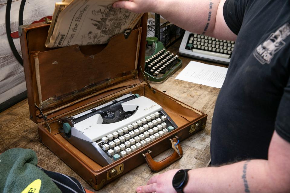 Ian McAndrew of Iron Fox Typewriters in Lacey recently received a donation of a 1963 Olympic DeLuxe typewriter used by late journalist Jay Axelbank.
Lacey Township, NJ
Wednesday, May 3, 2023