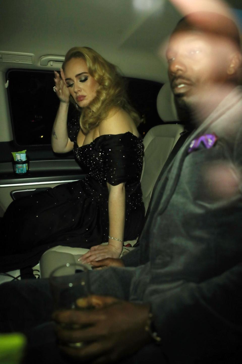 Adele and Rich Paul leave The London Palladium together (Beretta/Sims/Shutterstock)