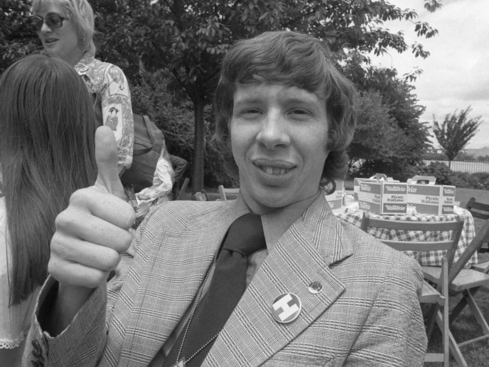 Jeff Carter, Jimmy Carter's third son, pictured in 1976 in New York City.