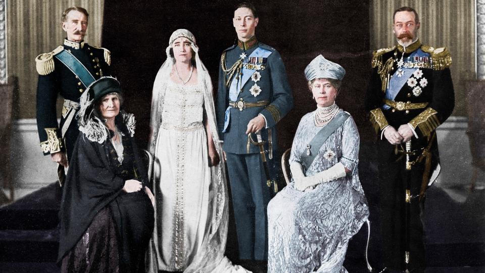 The Duke of York and Elizabeth Bowes Lyon - the Queen's parents