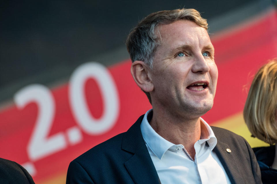 Zweitstärkste Kraft wurde laut ersten Prognosen die AfD mit Spitzenkandidat Björn Höcke. (Bild: Getty Images)