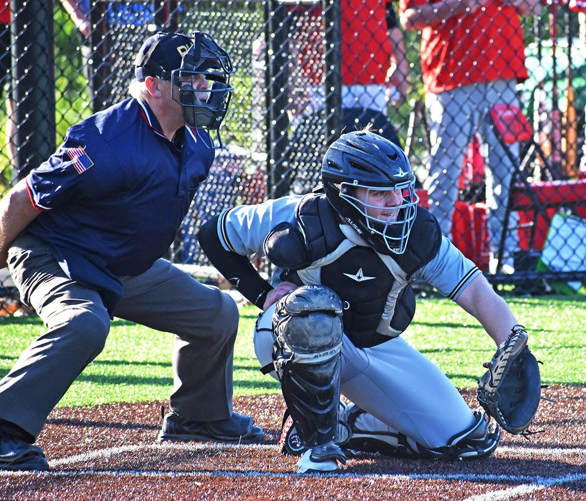 Western Wayne's Ethan Lamberton is one of the Lackawanna League's elite catchers, both defensively and with the bat.