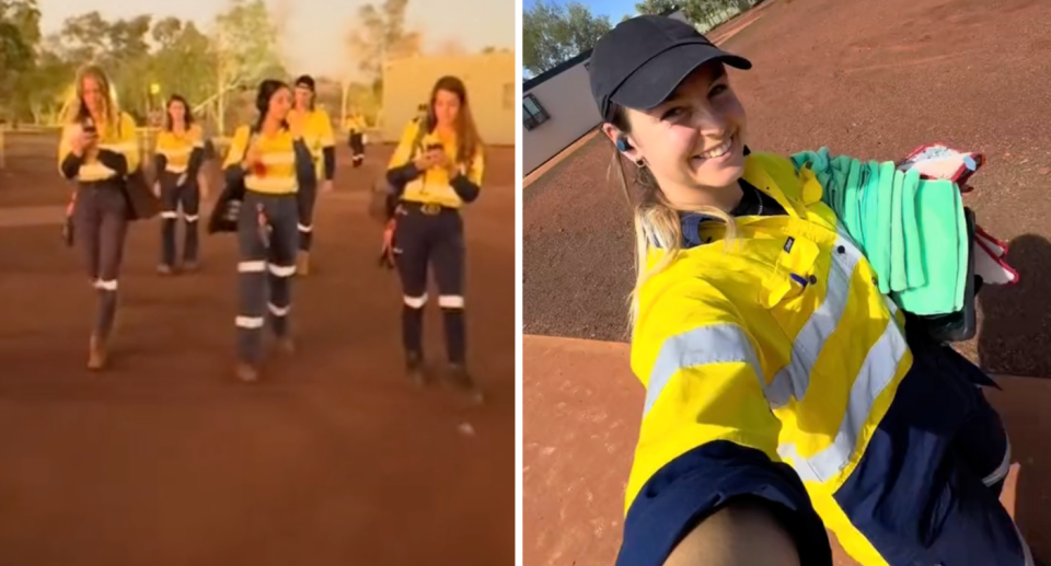 Women FIFO workers on the job