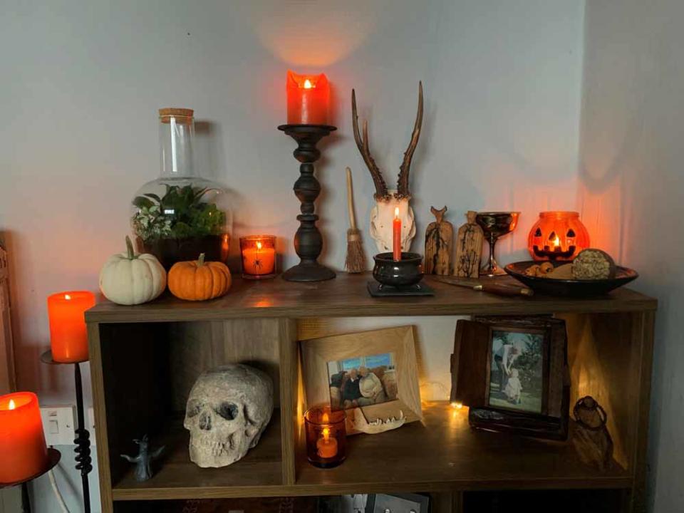 Alexa uses her altar to cast spells as well as charge her herbs and crystals (Collect/PA Real Life).