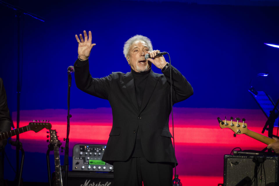 Sir Tom Jones performs live during the Music for Marsden concert at the O2 Arena, Greenwich, London.  Picture date: Tuesday 3rd March 2020.  Photo credit should read:  David Jensen/ EMPICS Entertainment