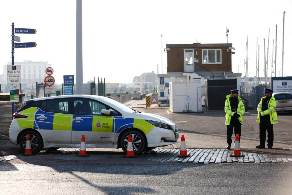 Rescue operation of a missing migrant boat in Dover: (REUTERS)