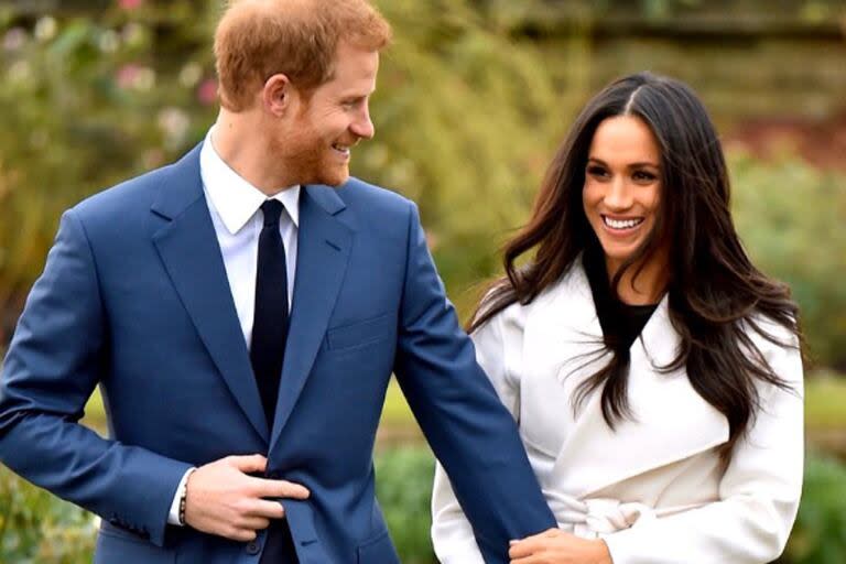 El príncipe Harry y su mujer, Meghan Markle.