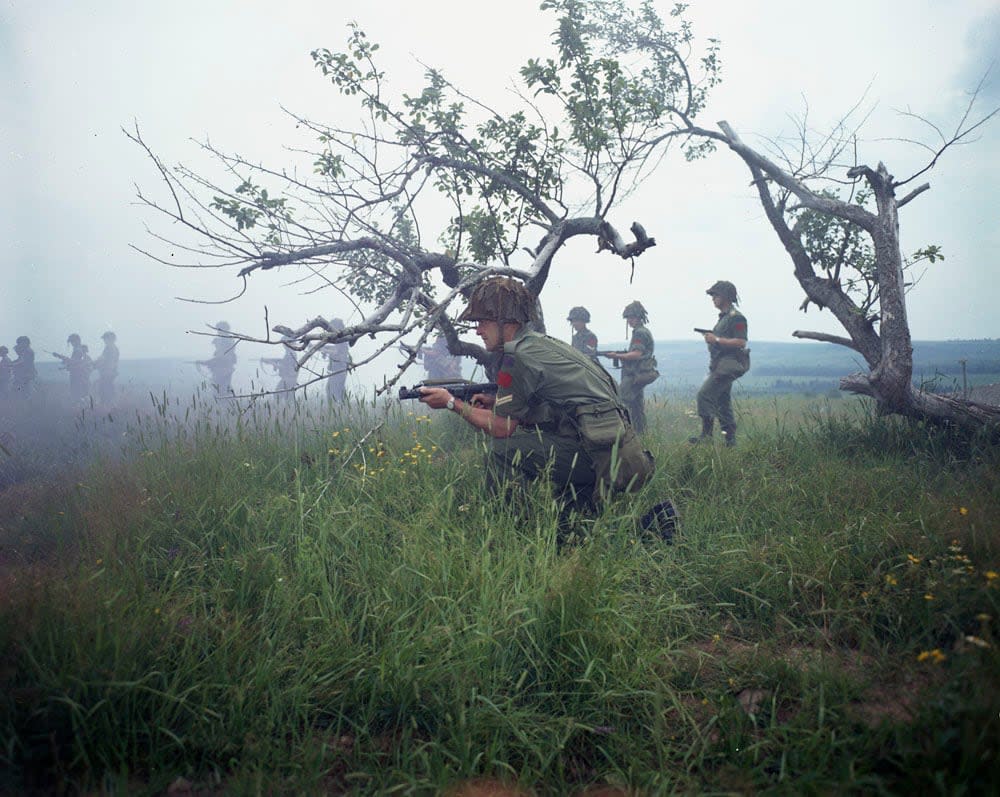 5th Canadian Division Support Base Gagetown in Oromocto, N.B. is the second largest military base in Canada and the largest military facility in Eastern Canada. All members of the Canadian Armed Forces have been advised to be sure they are up to date on their measles vaccines. (Library and Archives Canada - image credit)