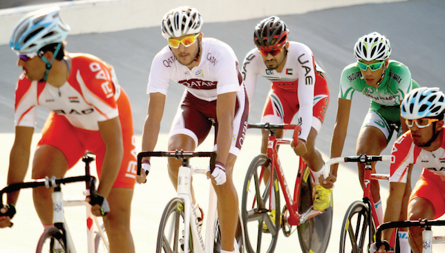 Intense competition: Cyclists from the Gulf and beyond went flat out at the Arab Track Cycling Championships in Sharjah.