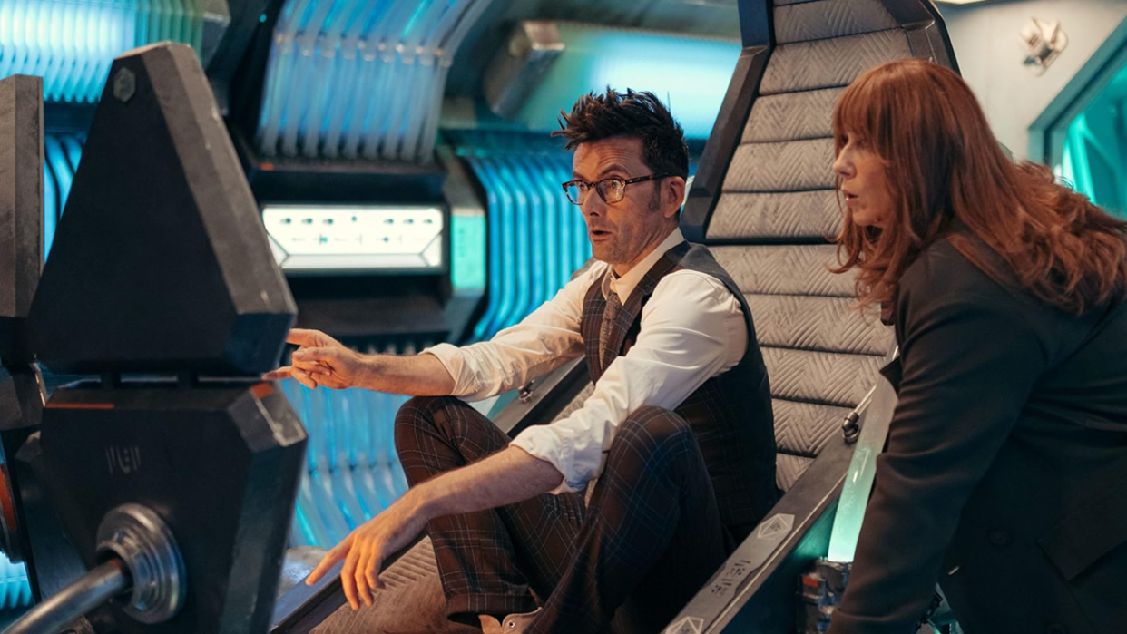  David Tennant and Catherine Tate in Doctor Who Wild Blue Yonder. 