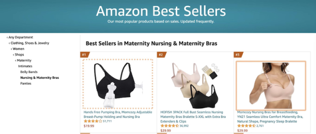 Momcozy's Seamless Nursing Bra Recognized as a Top 3 Best Seller on