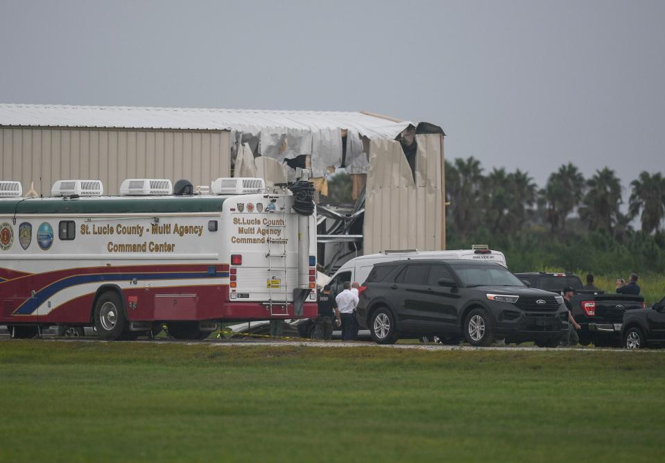 St. Lucie County Sheriff’s Office responds to a plane crash at a residence, 20024 Southern Star Drive, in St. Lucie County, off north Sneed Road.