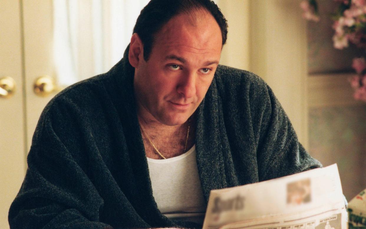 James Gandolfini as Tony Soprano in The Sopranos - Â© Copyright 2000-2005 Home Box Office Inc. All Rights Reserved