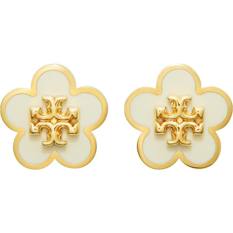 34) Flower Stud Earrings