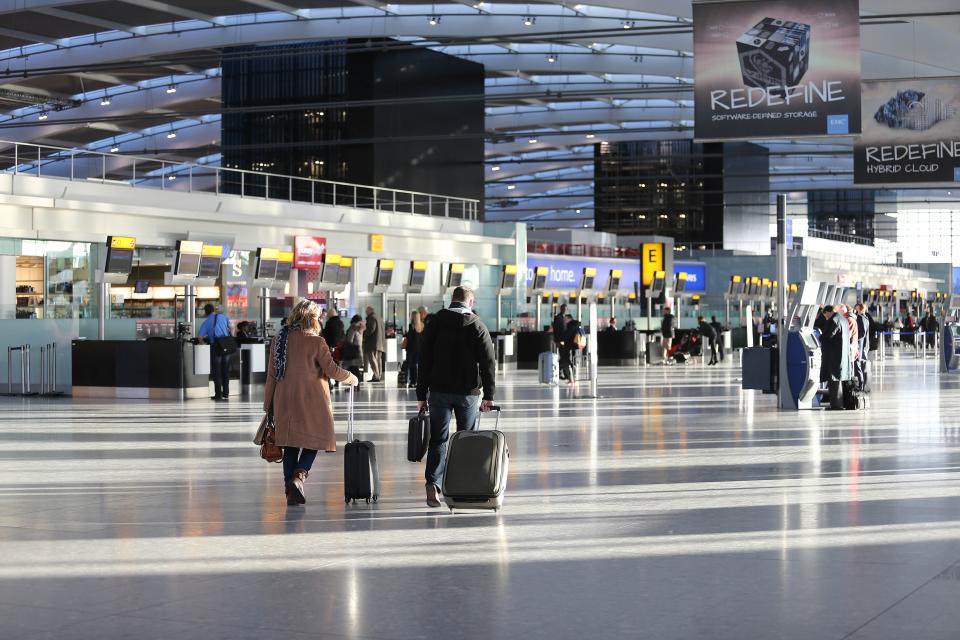 Feeling hungry? Passengers at BA’s home, Heathrowt Terminal 5 (British Airways )