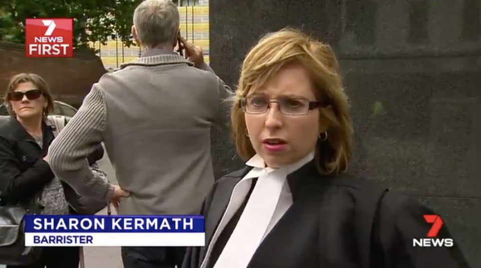 Lawyer Sharon Kermath said her client was in rehabilitation. Source: 7 News