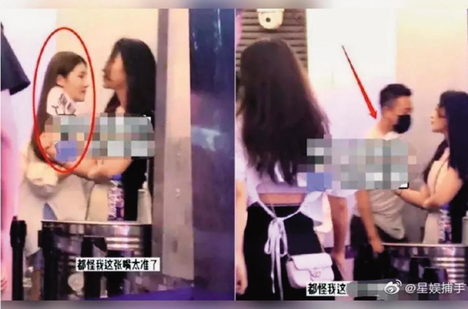 去年6月汪小菲在大陸被拍到帶辣妹進酒吧，11月就傳出與大S簽了離婚協議。（翻攝自《星娛補手》微博）