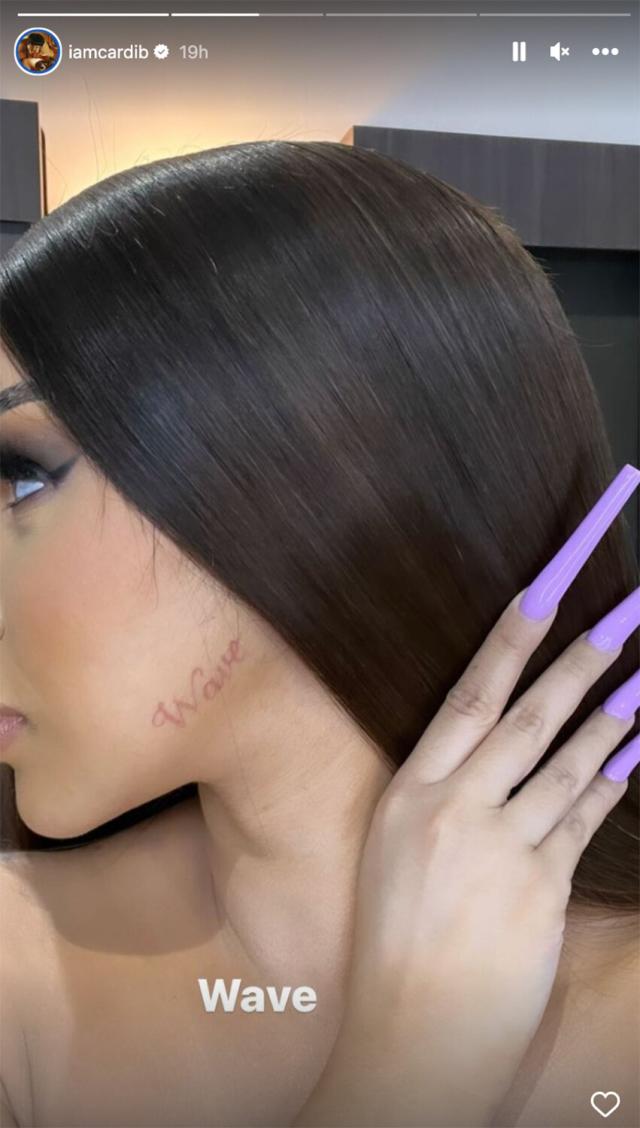 Cardi B gets first face tattoo in red ink: Is this a new trend?