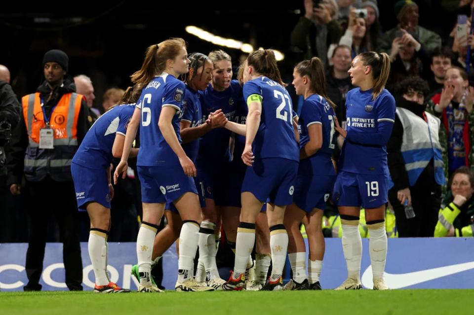 James scored the first and helped set up the second of Chelsea’s three goals (The FA via Getty Images)