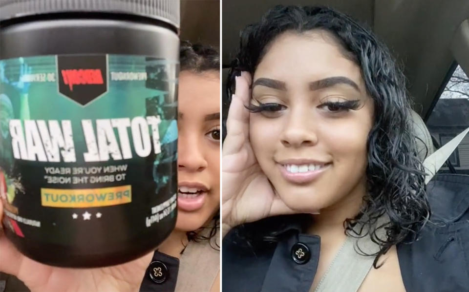 Briatney Portillo went viral on Tiktok after trying the 'dry scoop' challenge.