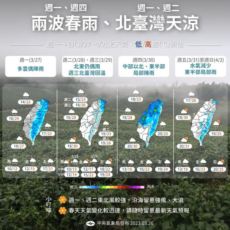 氣象局提供