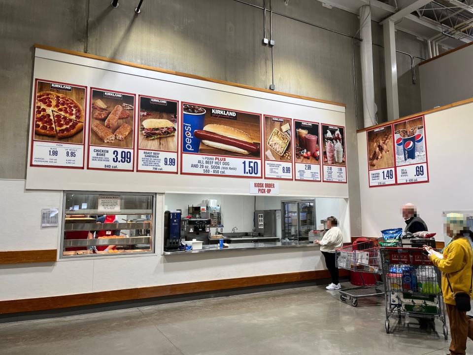 The food court at Costco in Wisconsin.