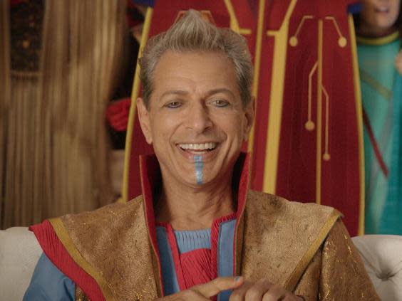 Divine comedy: Jeff Goldblum laughs it up in 2017’s MCU film ‘Thor: Ragnarok’ (Marvel Studios)