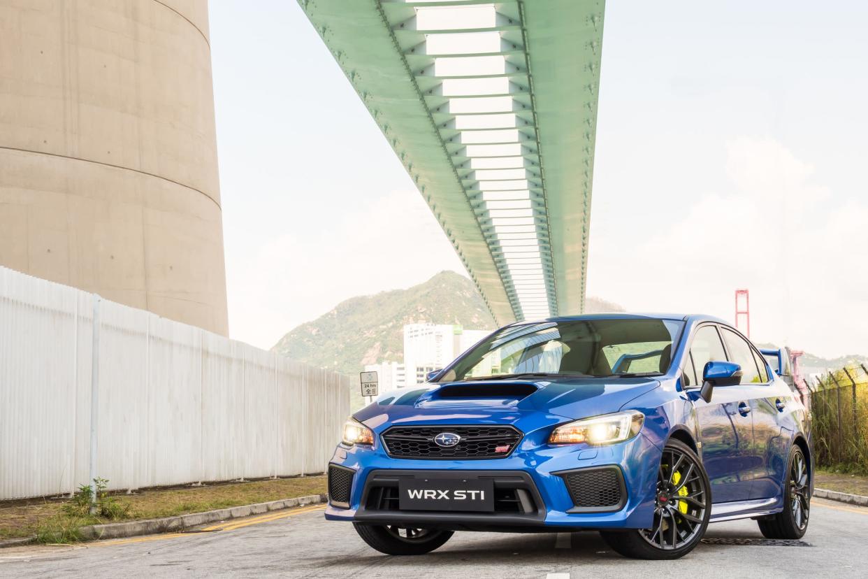 Hong Kong, China Sept 11, 2017 : Subaru WRX STI 2017 Test Drive Day Sept 11 2017 in Hong Kong.